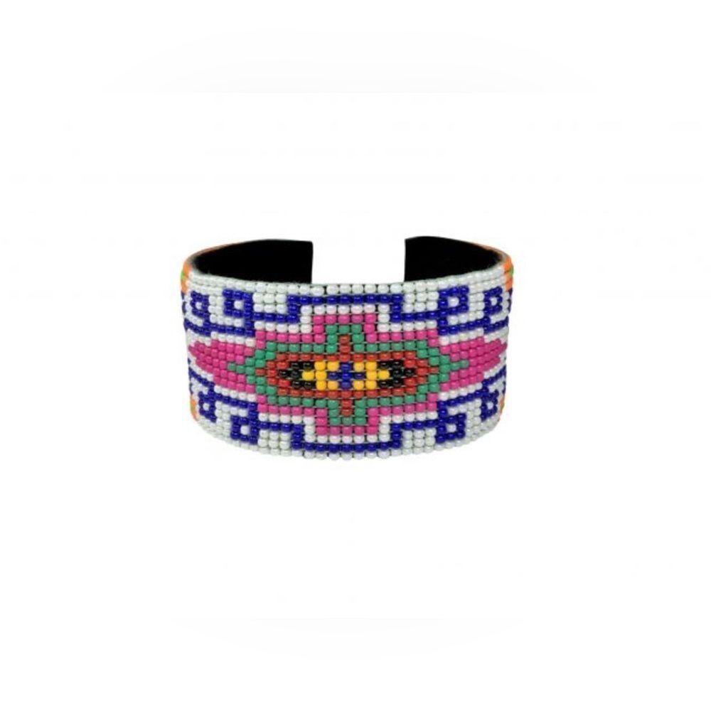 Southwest Beaded Multi-Color Cuff Bracelet